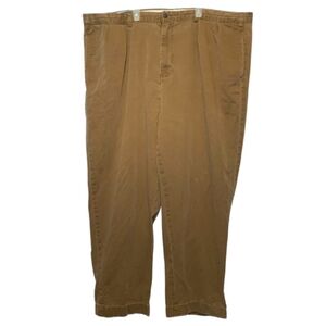 Polo Ralph Lauren Big Andrew Pants 48B x 30 Khaki Brown Workwear Cotton